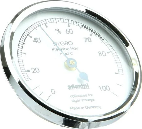 Adorini Hårhygrometer sølv