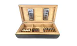 Humidor Bambus Sort Frosted Konvex 80 foto 2