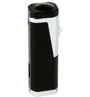 Sky Jet Lighter 3-brenner svart med sigarstanse