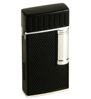 Colibri lighter Julius II sort krom