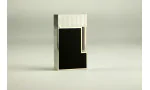 ST Dupont Ligne 2 Lighter i palladium og matt sort C16602 foto 3