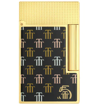 S.T. Dupont Ligne 2 lighter Trinidad lakk og gult gull C16077