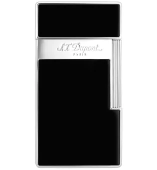 S.T. Dupont Biggy lighter sort lakk og krom 025001