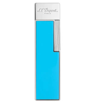 S.T. Dupont Twiggy, lighter, blå lakk og krom, 030007