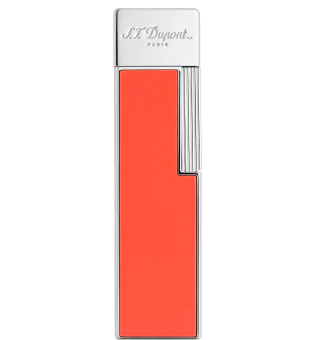S.T. Dupont Twiggy, lighter, korallfarget lakk og krom, 030011
