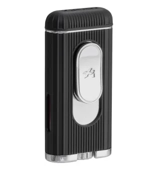 Xikar lighter Hedron Jet sort og sølv