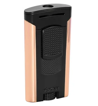 Xikar lighter Astral enkelt jet sort og rosegull