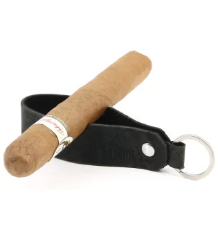adorini sigar og pipe støtte nøkkelring i svart skinn limited edition