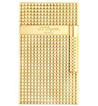 S.T. Dupont Le Grand Cling lighter diamanthode i gult gull C23009