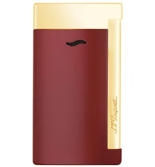 ST Dupont Slim 7 lighter lotus - rød/gull finish