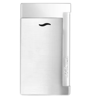 ST Dupont Slim 7 Lighter børstet krom grå