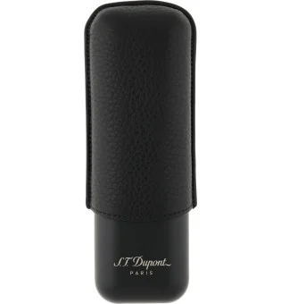 S.T.Dupont sigaretui for 2 sigarer sort / matt grå 183240