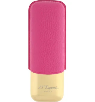ST Dupont sigaretui for 2 sigarer rosa/gylden 183245