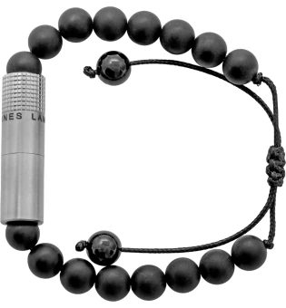 Les Fines Lames Punch armbånd onyx matt