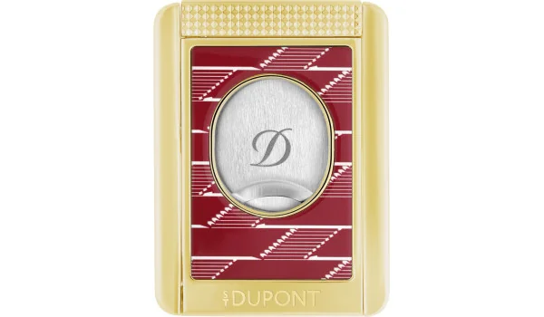 S.T. Dupont kutter og sigarstativ Monogram 1872 Bordeauxrød 003478