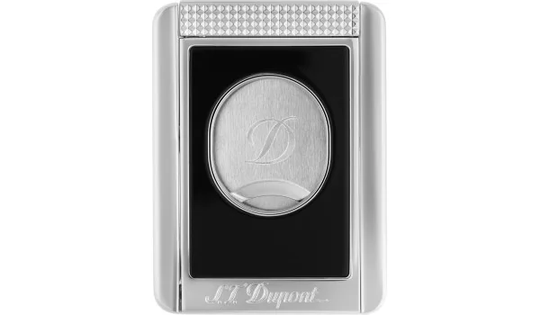S.T. Dupont dobbeltblad-kutter med sigarholder sort og krom