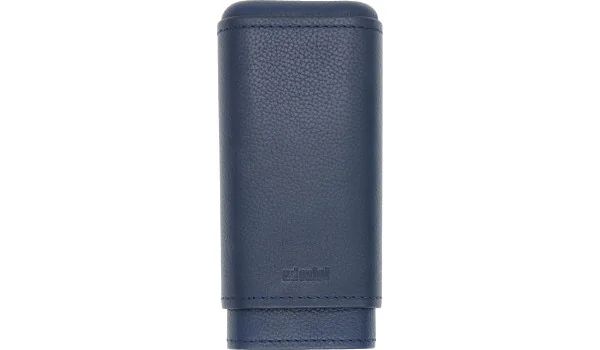 adorini sigaretui i ekte skinn for 2-3 sigarer blå