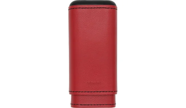 adorini sigaretui ekte lær 2-3 sigarer farge, magma rød
