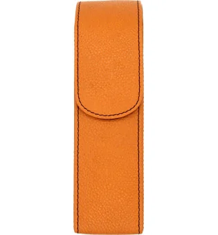 adorini lommeetui for sigarer orange med sort tråd