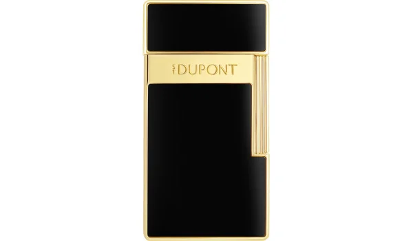 S.T. Dupont Biggy lighter svart lakk gull 025222