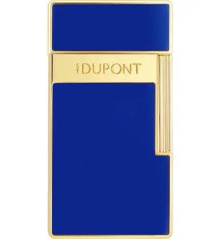 S.T. Dupont Biggy lighter blå lakk gull 025225