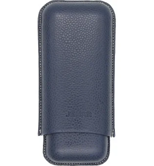 Jemar dobbelt skinnetui for to sigarer Edge Beruga Blue 464/2