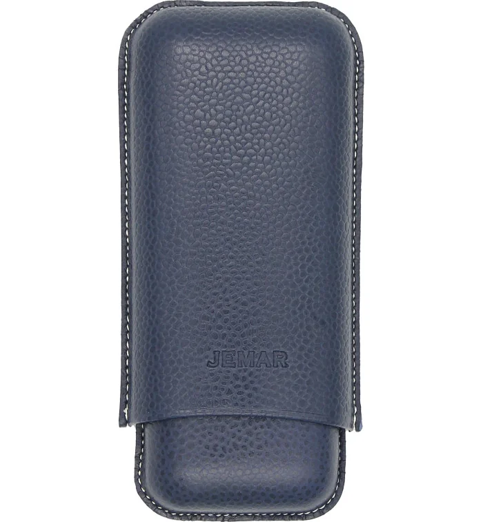 Jemar dobbelt skinnetui for to sigarer Edge Beruga Blue 464/2