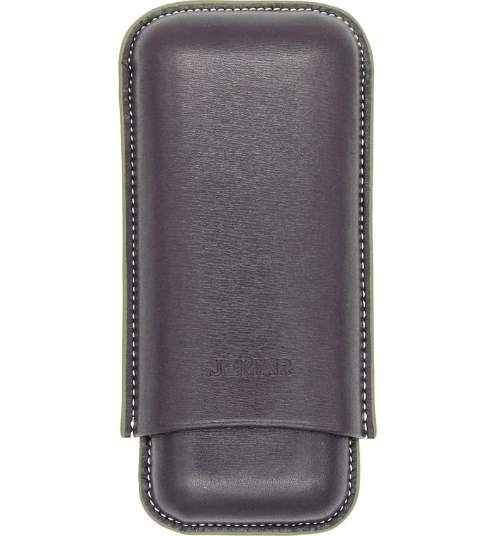 Jemar dobbelt skinnetui for to sigarer Edge Barniz 464/2