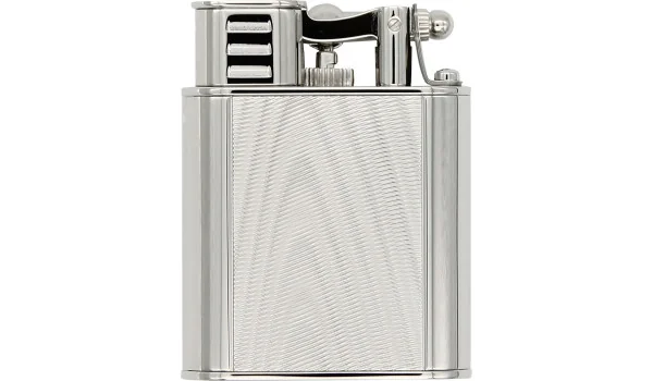 Dunhill Unique Lighter Turbo Moiré Tekstur Palladiumbelagt