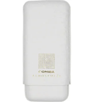 Cohiba Atmosphere, sigaretui i skinn, hvitt og gull