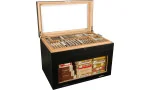 adorini Humidor Portico Deluxe Svart foto 14