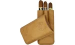 H.Upmann Cigar Case brun for 3 sigarer