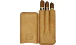 H.Upmann Cigar Case brun for 3 sigarer