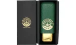 Montecristo Open sigarkasse i lær og metall, 2 sigarer