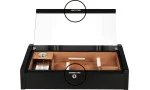 Humidor, svingbolt lås, sett sølv foto 6