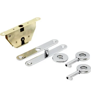 Humidor pin-bolt låsesett sølv