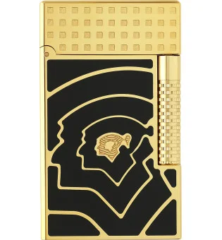 S.T. Dupont Le Grand, Lighter Cohiba 60, svart og gull C23472CL