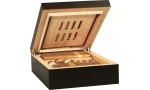 BigSmoke Humidor, mini, sort, inkl. Boveda-pakke 72%