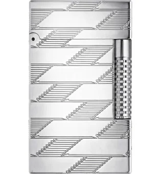 S.T. Dupont Le Grand, lighter, palladium, Guilloche Monogram, C23180