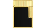 S.T. Dupont Ligne 1 Lighter Sort lakk Gult gull C14120