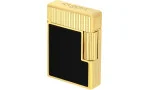 S.T. Dupont Ligne 1 Lighter Sort lakk Gult gull C14120