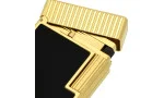 S.T. Dupont Ligne 1 Lighter Sort lakk Gult gull C14120