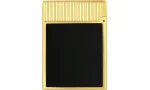 S.T. Dupont Ligne 1 Lighter Sort lakk Gult gull C14120