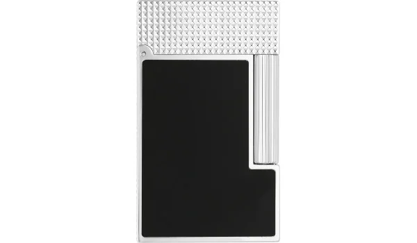 S.T. Dupont Ligne 2-lighter i palladium og matt svart C16602N