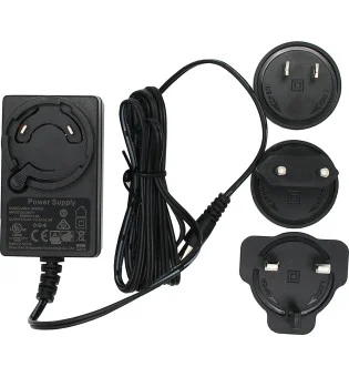 Reservedelsett: Strømadapter (USA, Storbritannia, EU) – til elektronisk befukter LV XL