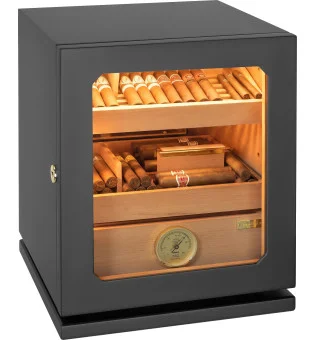 adorini Humidor Lumina Medium Deluxe svart