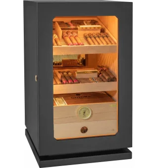 adorini Humidor Lumina Grande Deluxe svart