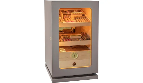 adorini Humidor Lumina Grande Deluxe lys grå